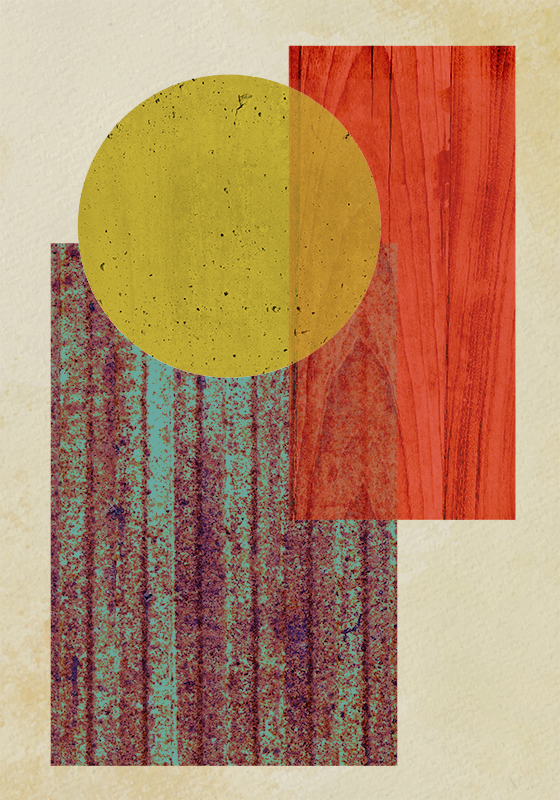 Plakat z umetniško tematiko bauhaus geometrija - TenStickers