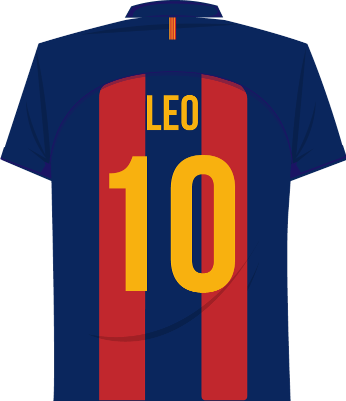 Plakat nogomet messi nalepka na steno - TenStickers