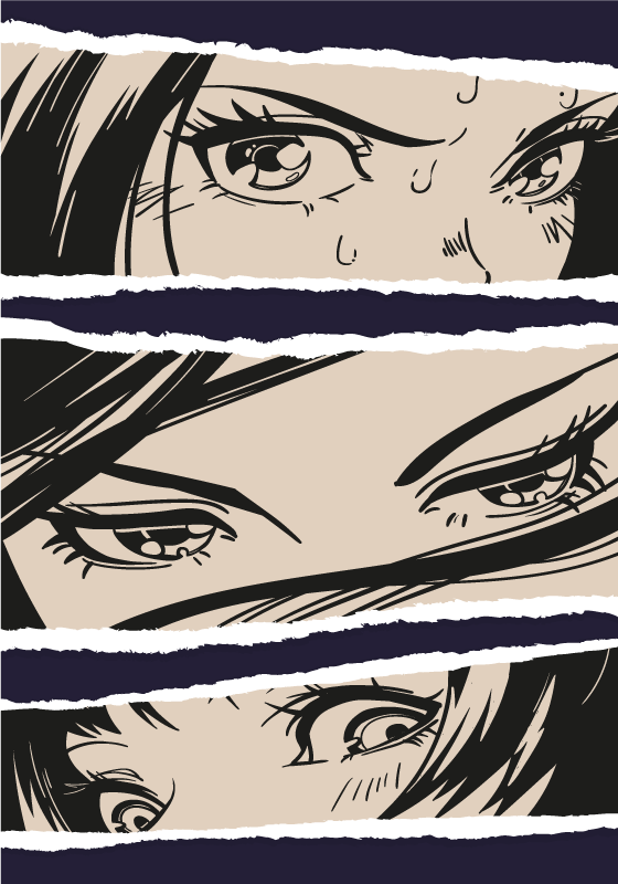 Kolažni tisk anime plakata - TenStickers