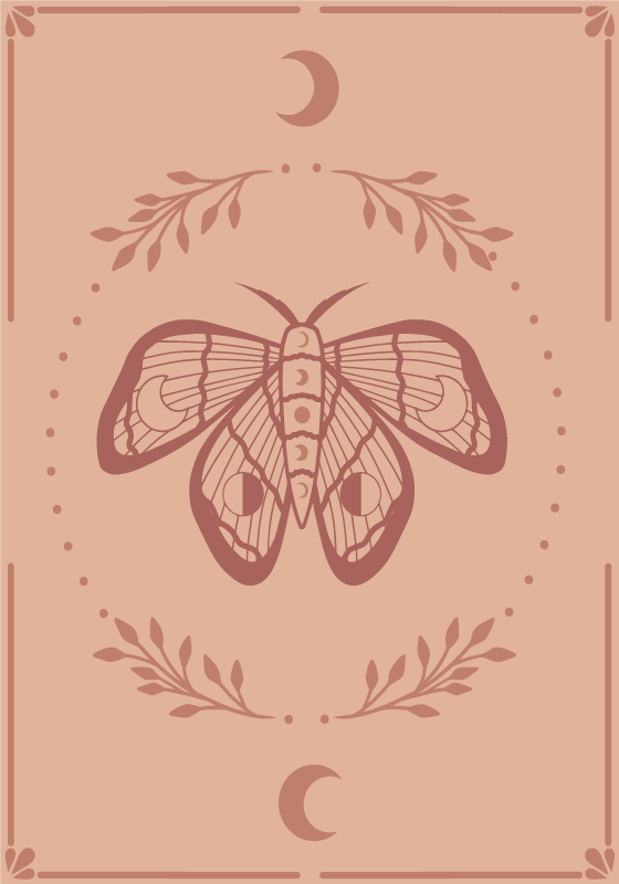 Tisk plakata z boho metulji - TenStickers