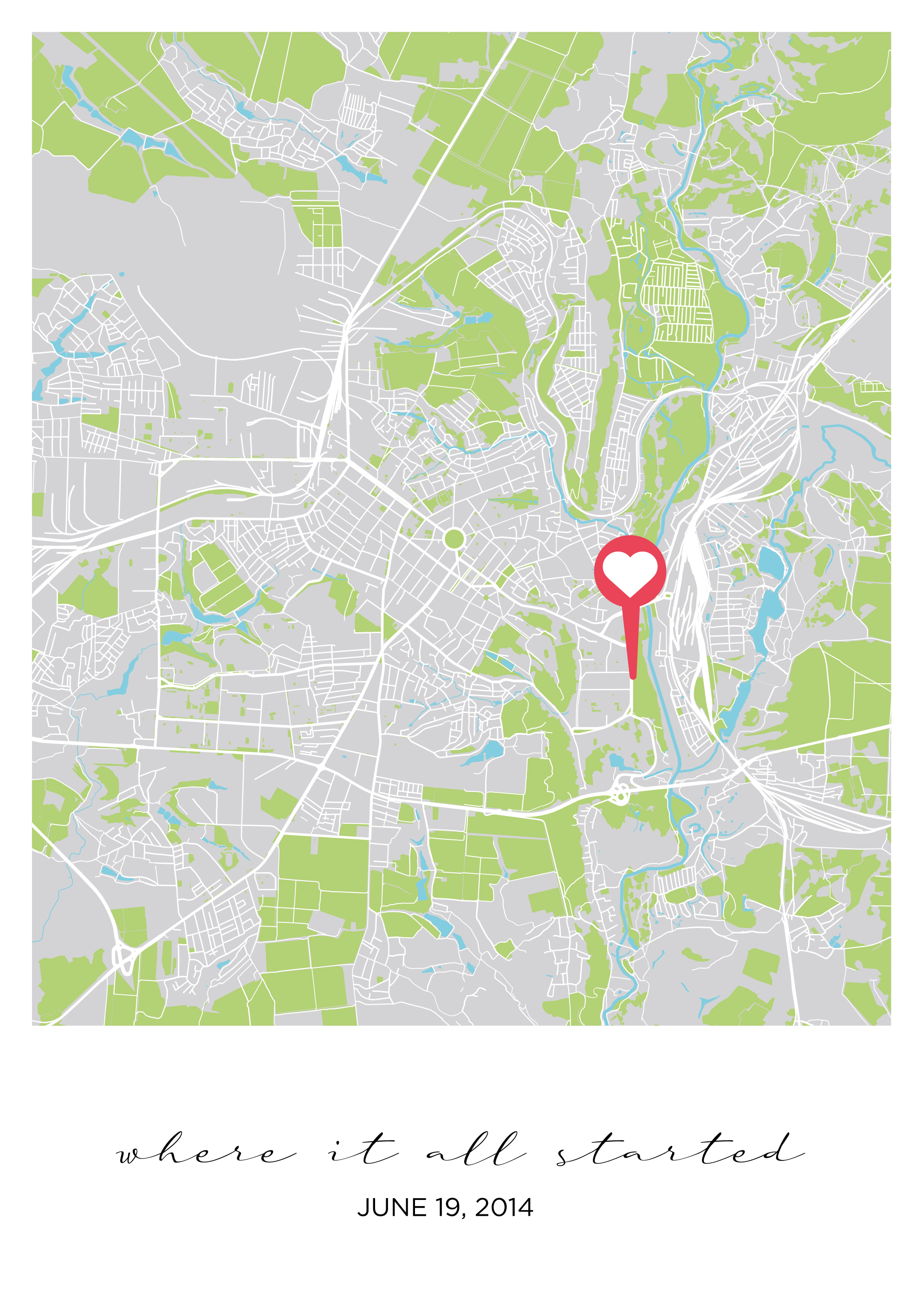 Kjer se je vse začelo prilagodljiv plakat - TenStickers