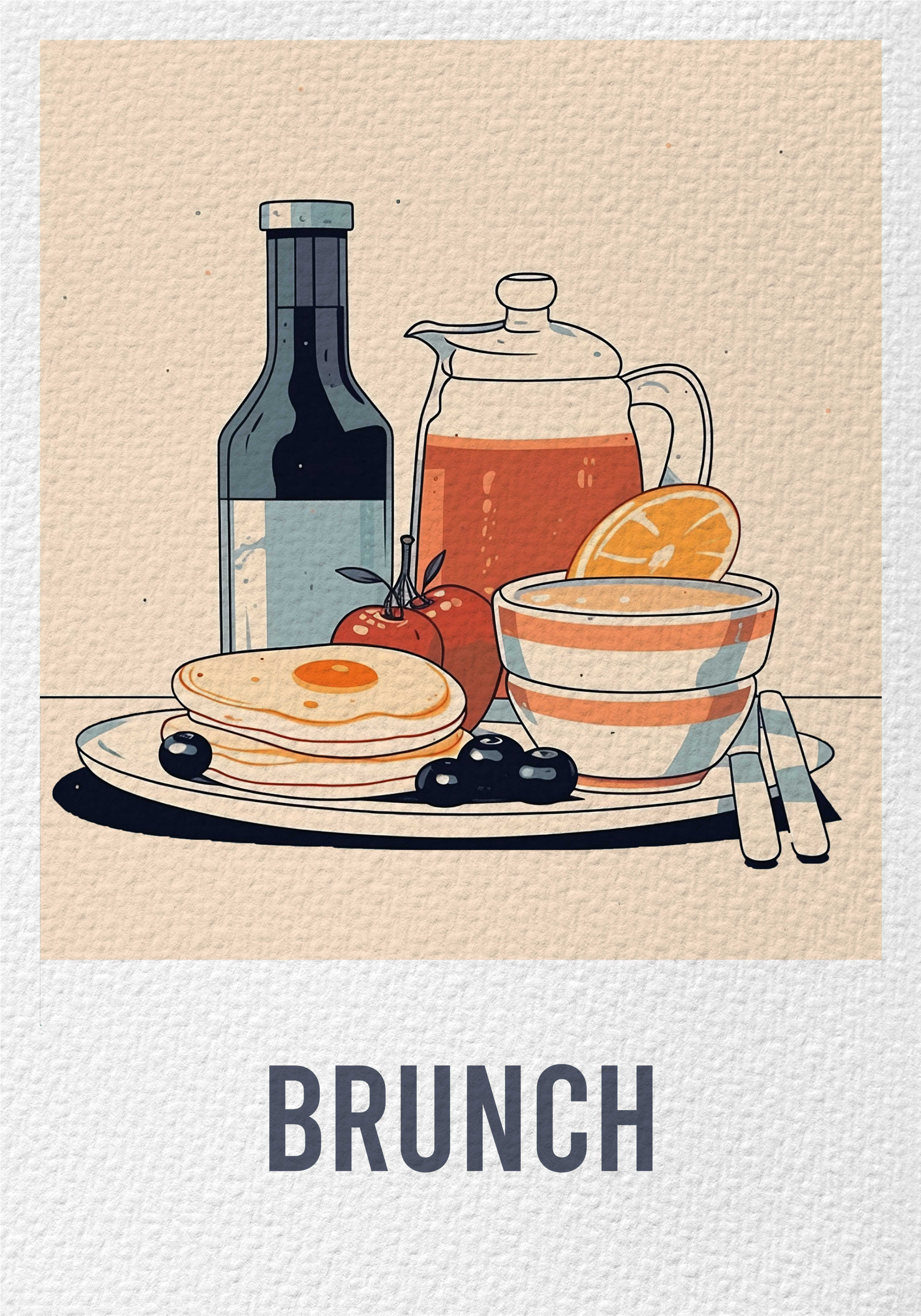 BrunchBrunch Plakat - TenStickers