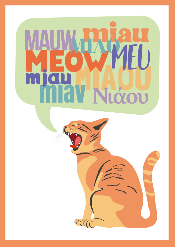 Mačke meow. Plakat otroška soba - TenStickers