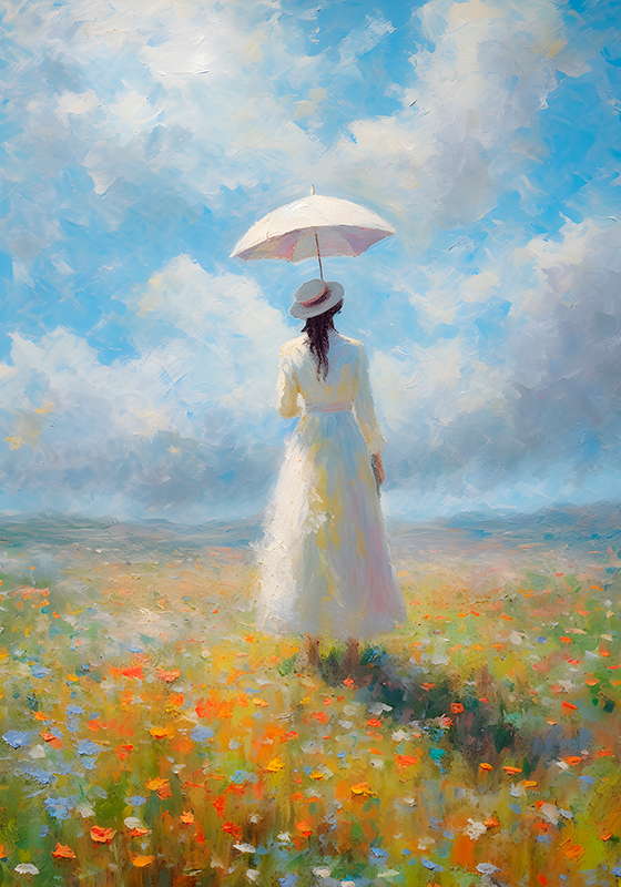 Printemps impresionizem Plakat z umetniško tematiko - TenStickers