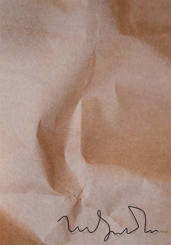 Stari podpis na papirju Abstraktni plakat - TenStickers