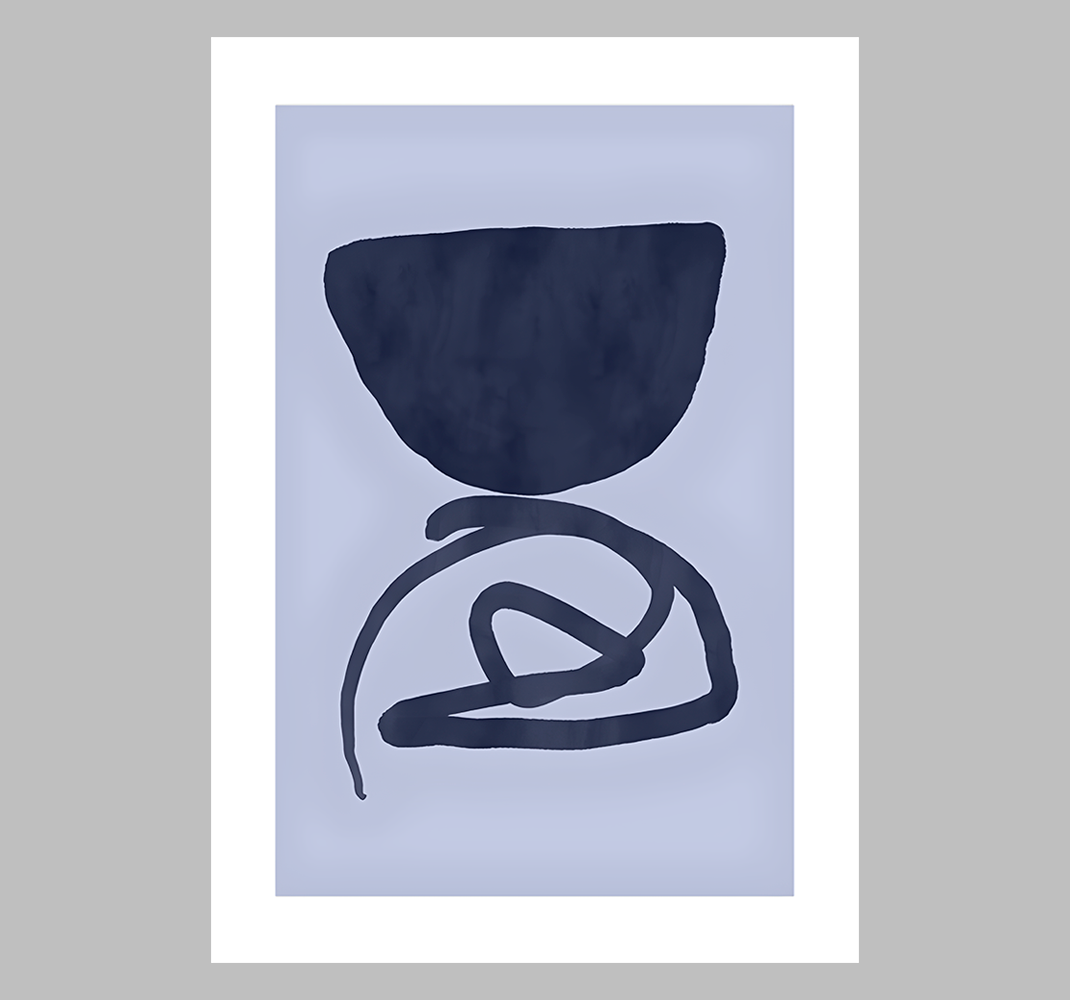 Vijoličen okvir Abstraktni plakat - TenStickers