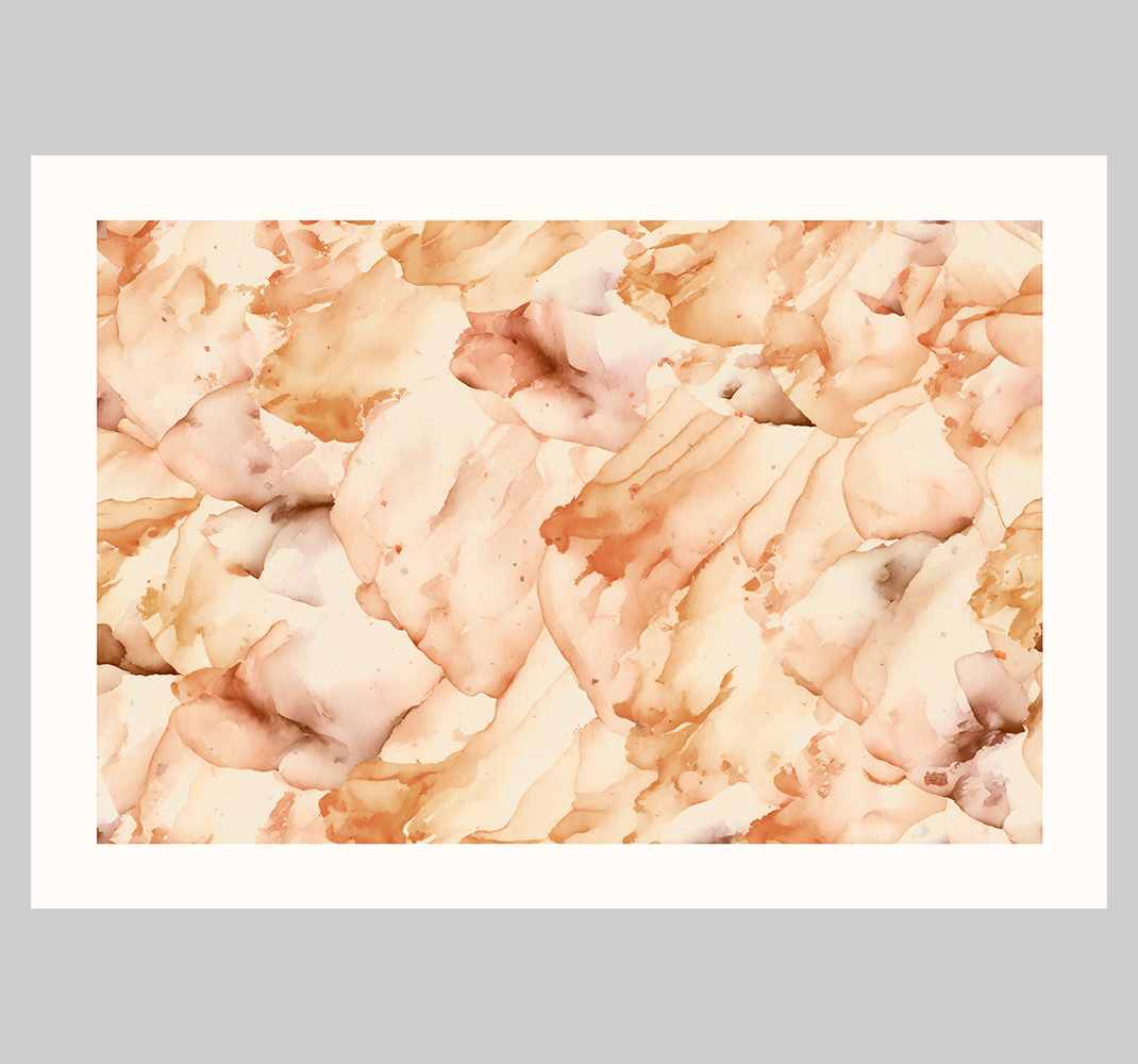 Akvarel z belim okvirjem Abstraktni plakat - TenStickers