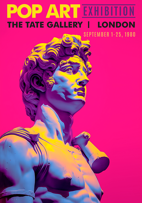 Pop art razstava Dnevniški plakat - TenStickers