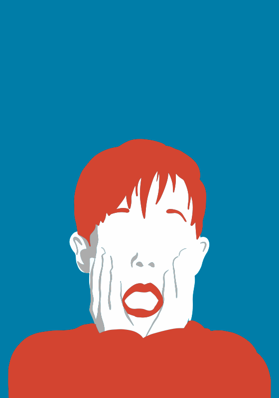 Prestrašen otrok Plakat - TenStickers