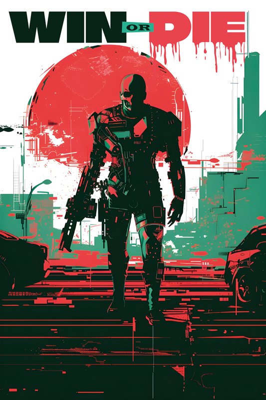 Cyber android plakat video igre - TenStickers