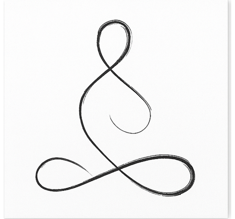 Oblikovanje dihalne joge platno slike šport - TenStickers