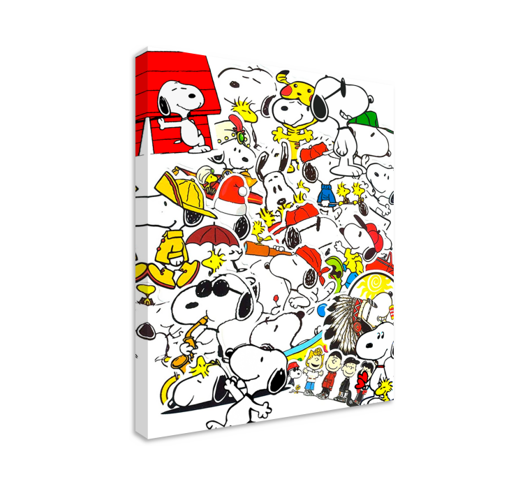 Snoopy lik vrtec platno - TenStickers