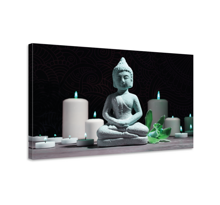 Buddha meditation statue slika na platnu buda - TenStickers