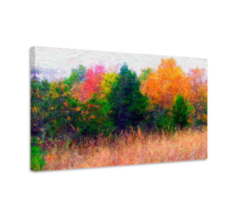 Vibrant autumn scenery platno slika zemljevidov - TenStickers
