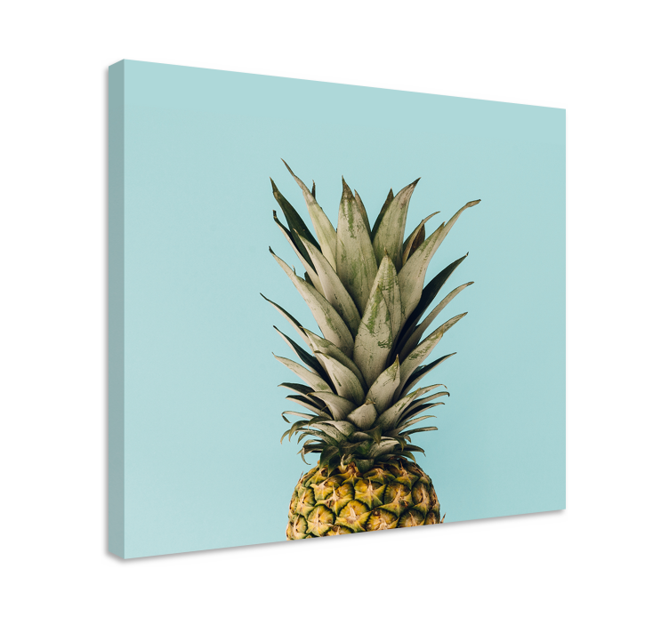 Pineapple top view slikarska platna s sadjem - TenStickers