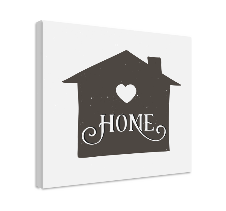 Heartfelt home expression platno s citatom za dom - TenStickers