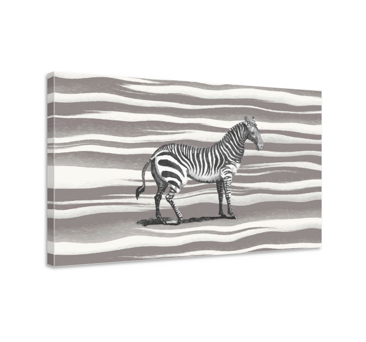 Vintage zebrasto platno zebra - TenStickers