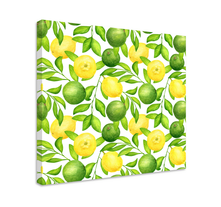 Limone in limete sadno platno - TenStickers