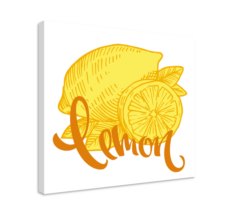 Lemon slice slikarska platna s sadjem - TenStickers