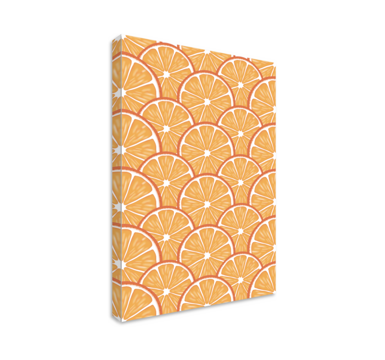 Citrus slice pattern slikarska platna s sadjem - TenStickers