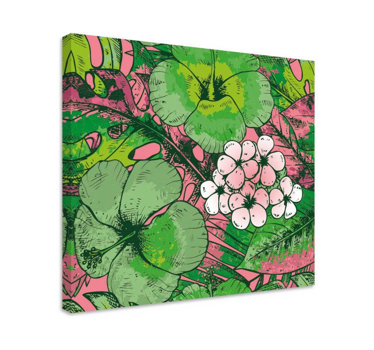 Botanical floral arrangement slikarsko platno z rožami - TenStickers