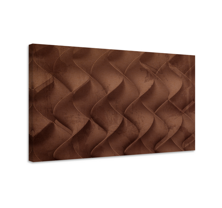 Textured brown waves slikarska platna s sadjem - TenStickers