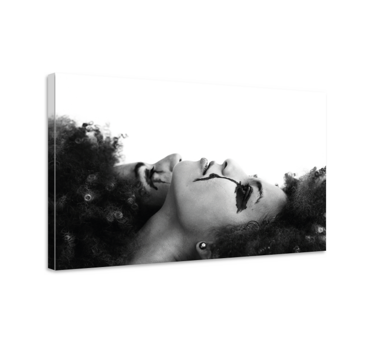 Dual faces introspection kompozicija ljudi in likov - TenStickers