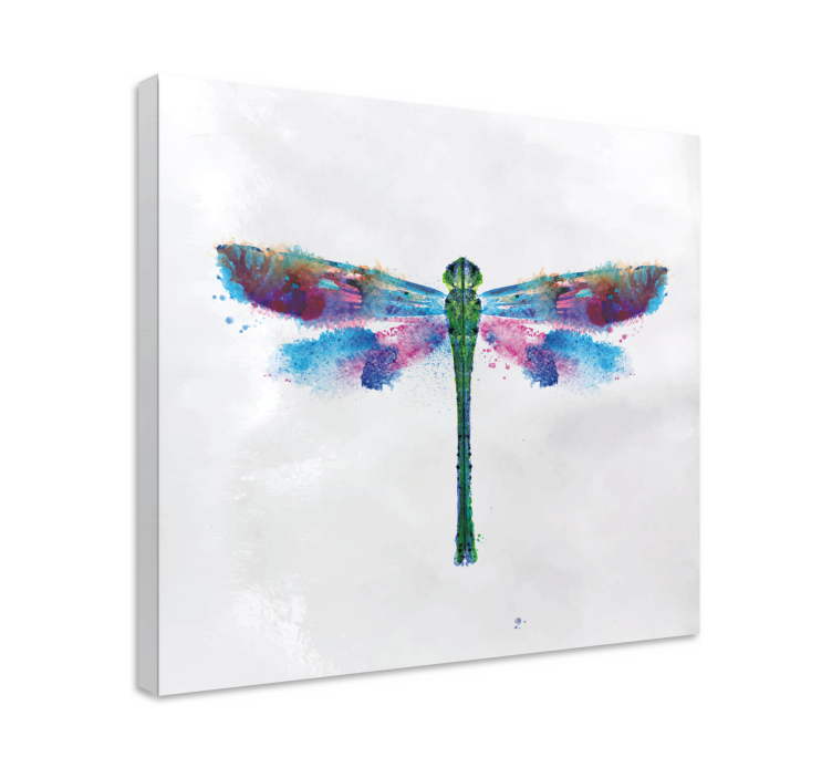 Colorful dragonfly design platno s sliko kačjega pastirja - TenStickers