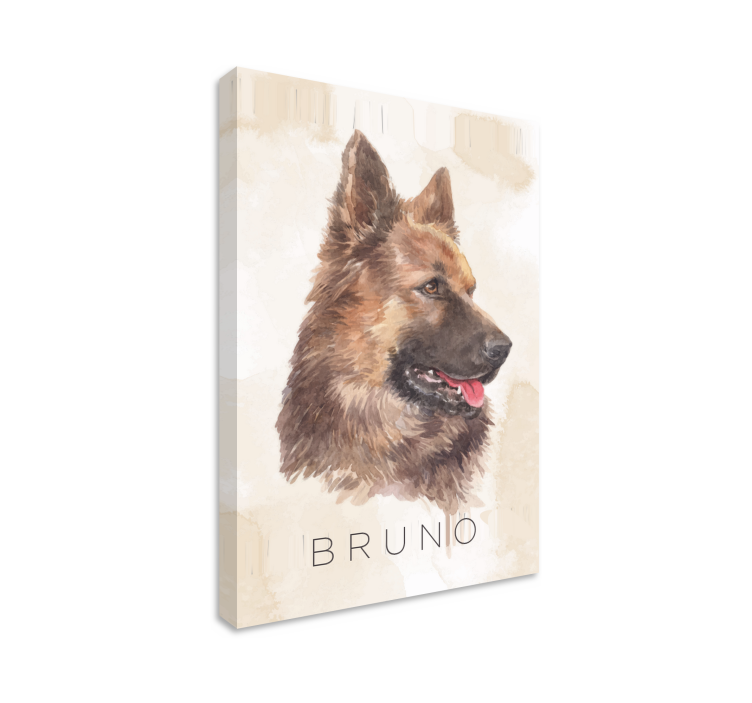 Odtisi platna nemškega ovčarja - TenStickers