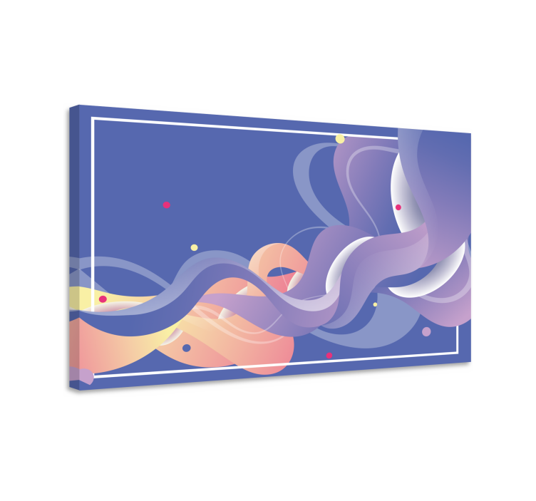 Flowing abstract shapes moderno platno slikarstvo - TenStickers