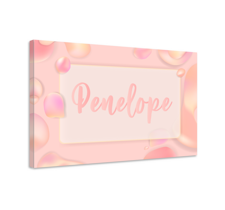 Elegant name display prilagodljivo platno - TenStickers