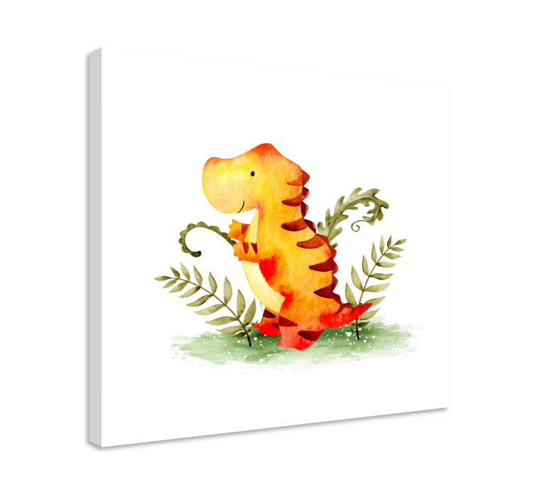 Charming baby dinosaur platno z dinozavrom - TenStickers