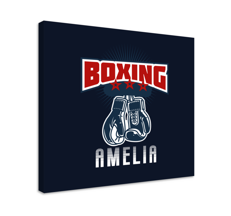 Boxing gloves emblem platno slike šport - TenStickers