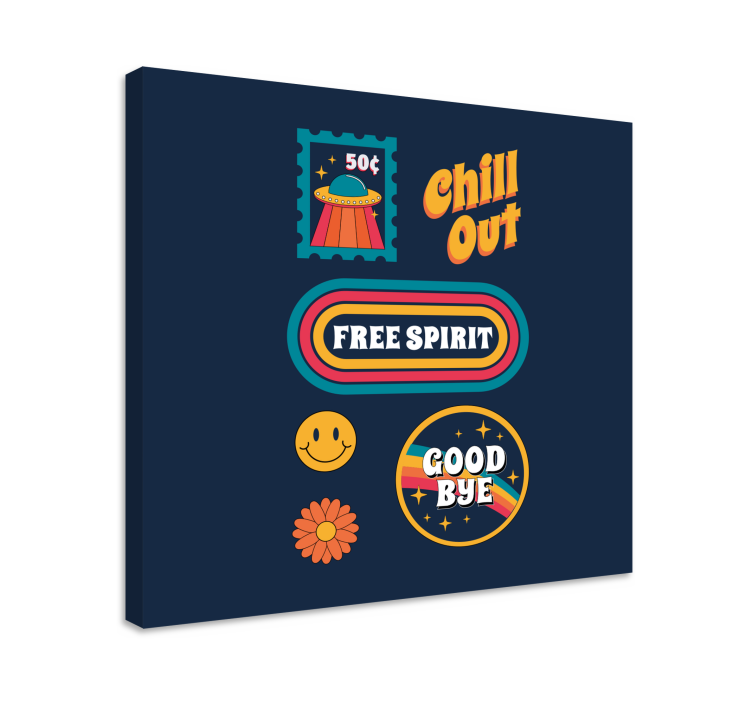 Chill free spirit platno z drugim sporočilom - TenStickers