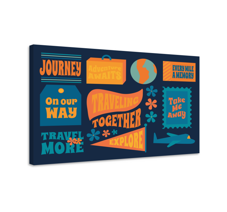 Traveling together adventure platno za notranjo opremo - TenStickers