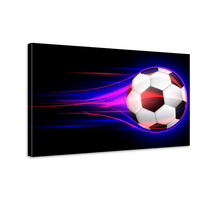 Dynamic soccer motion na platnu športne slike - TenStickers