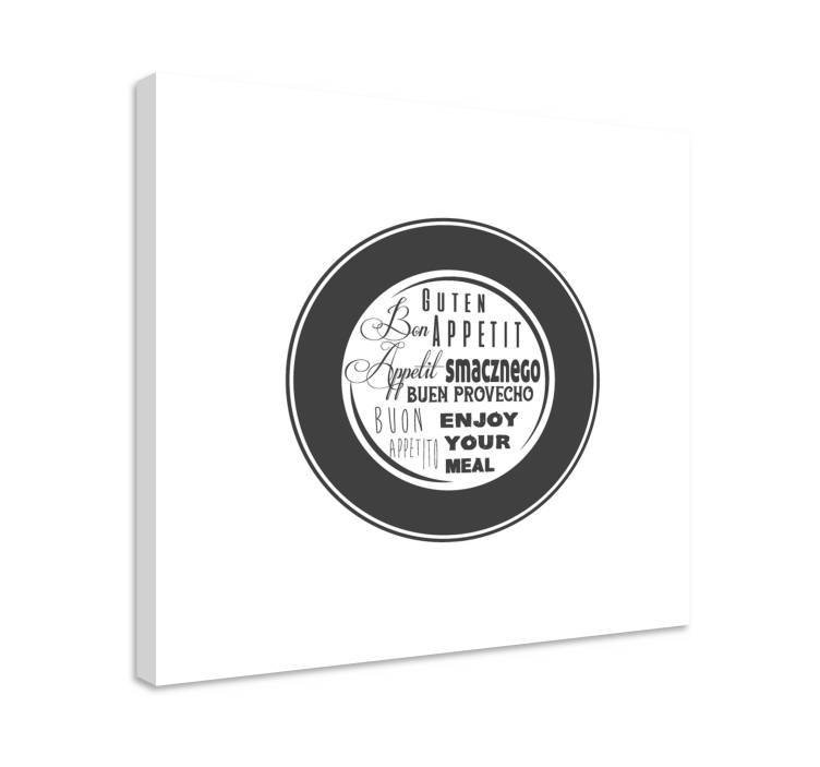 Enjoy your meal platno s citatom za notranjo opremo - TenStickers