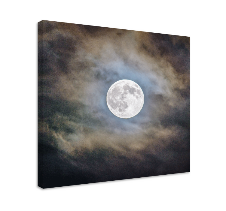 Full moon glow platno z inspirativnim besedilom - TenStickers