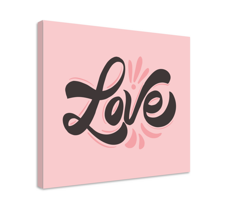 Love expression platno s citatom za notranjo opremo - TenStickers