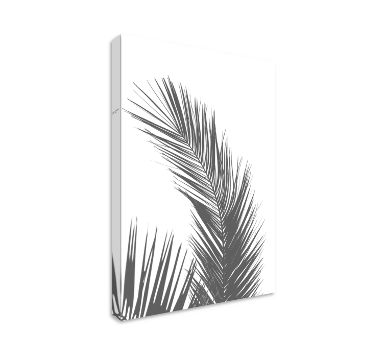 Elegant palm frond slikarsko platno z rastlinami - TenStickers