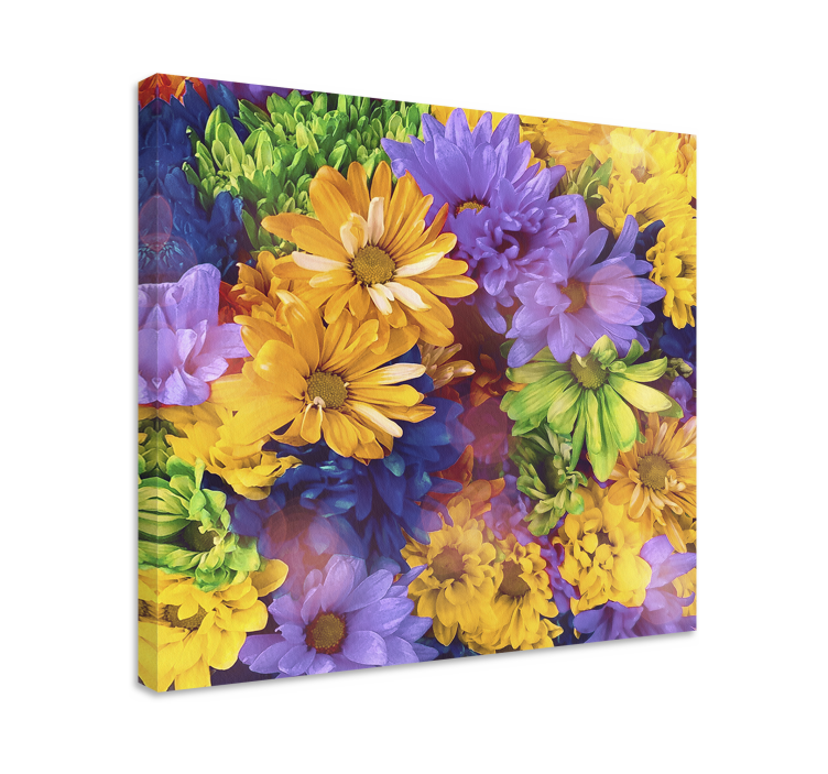 Colorful floral arrangement slikarsko platno z rožami - TenStickers