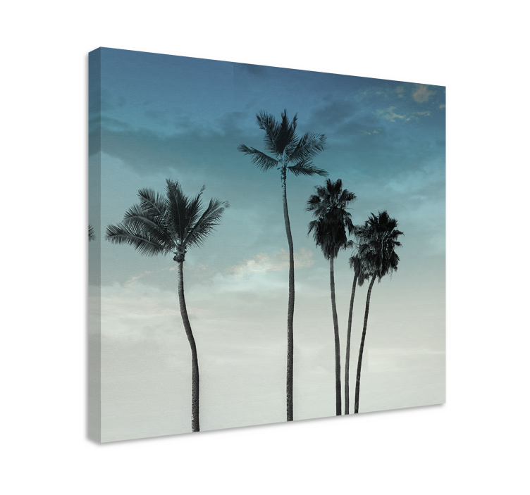 Palm tree silhouettes platna z enojnim motivom - TenStickers