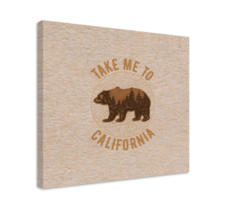California bear symbol platna slike z motivi živali - TenStickers