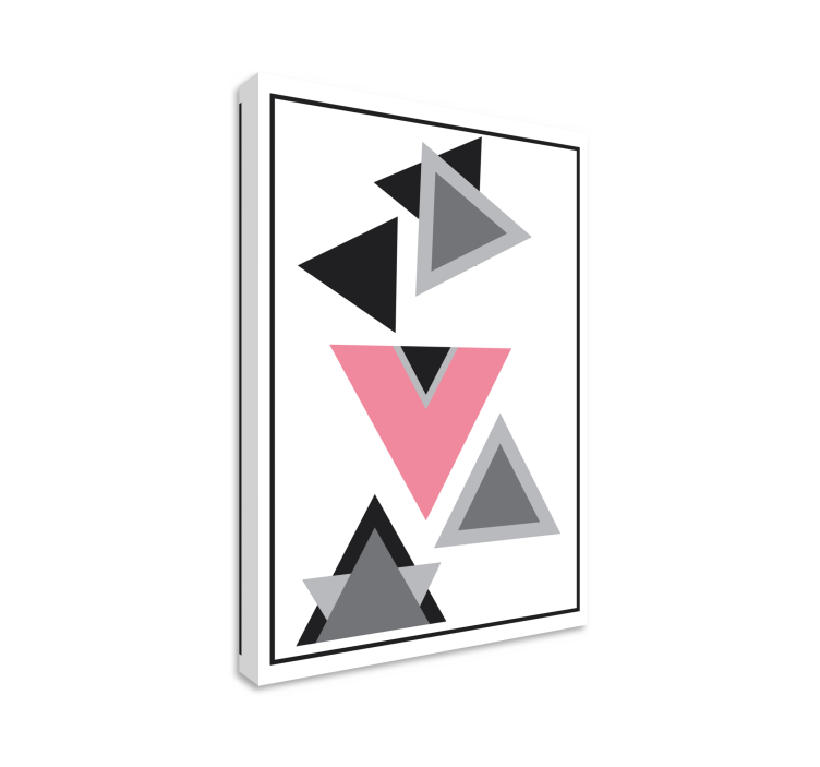 Platno slike geometrijski vzorci razporeditev trikotnikov - TenStickers
