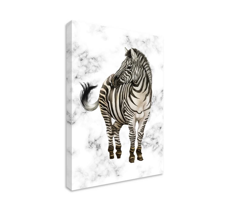 Zebra elegance platna slike z motivi živali - TenStickers