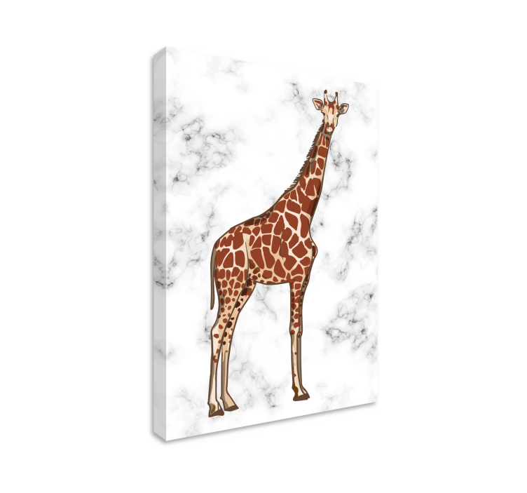 Giraffe standing tall platna slike z motivi živali - TenStickers