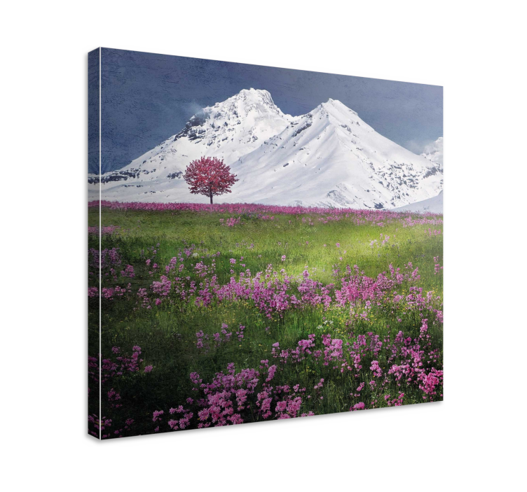 Mountain meadow serenity platno zemljevidov - TenStickers