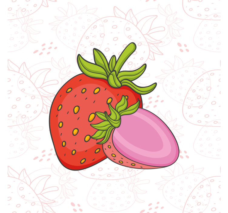 Strawberry duo slikarska platna s sadjem - TenStickers