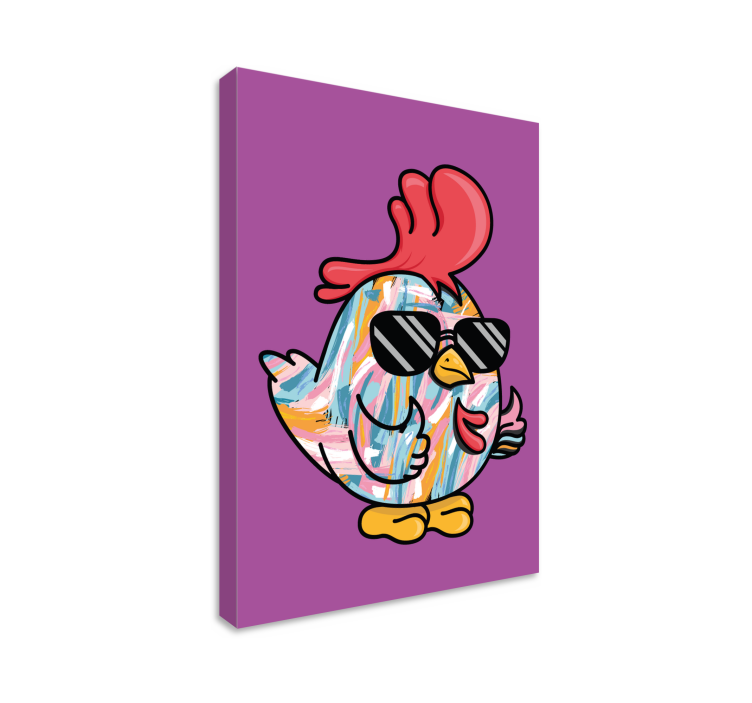 Cool chicken character platna slike z motivi živali - TenStickers