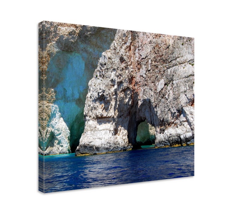 Coastal rock formation platno slika zemljevidov - TenStickers